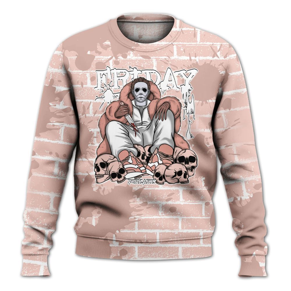 Sweatshirt To Match Low Legend Pink 11s - Friday Brick All Over Print