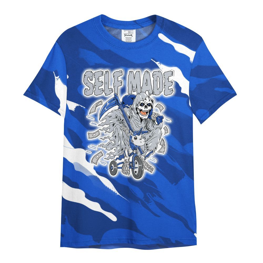 Shirt To Match Air Foamposite One Royal - Self Make Skeleton Colored All Over Print