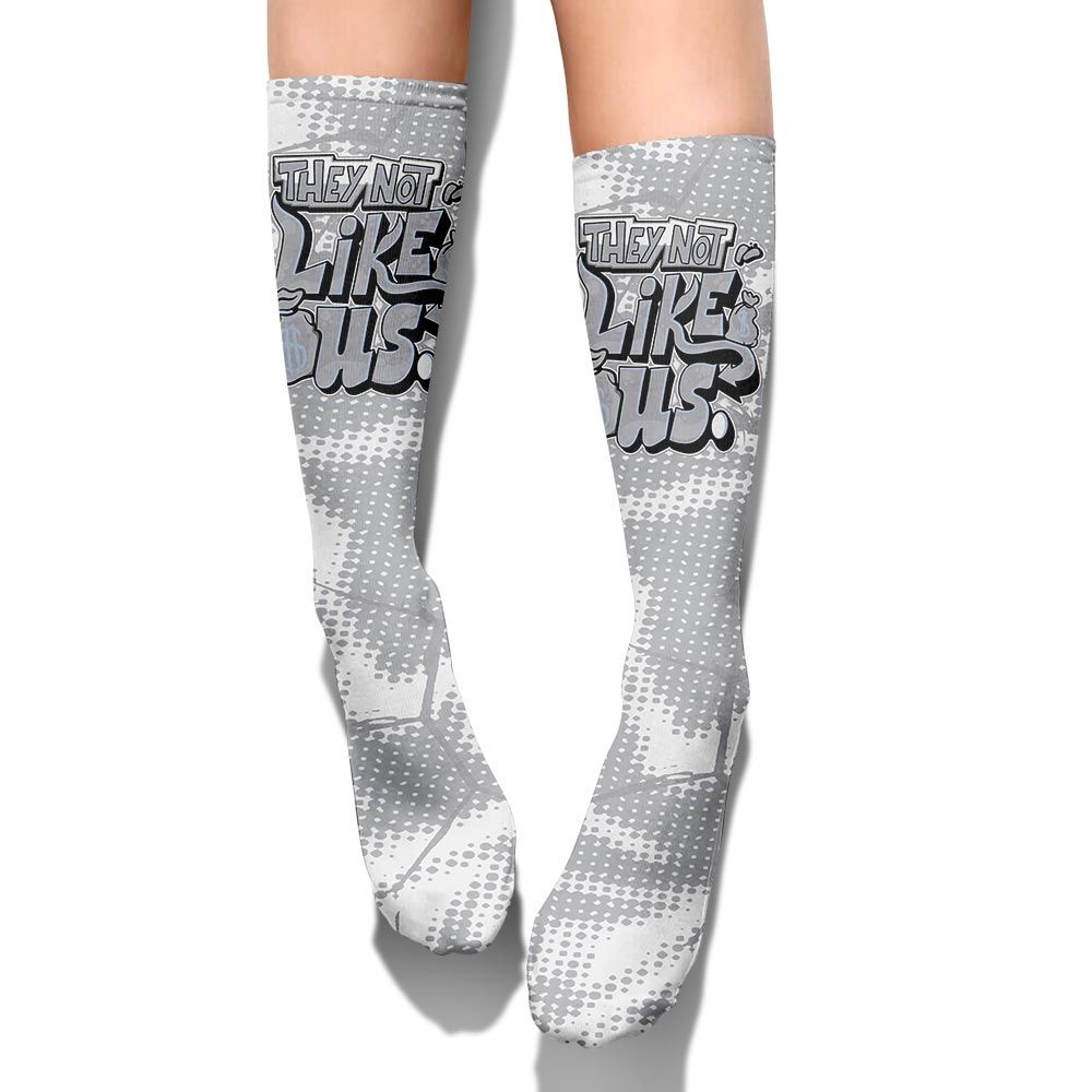 Sock To Match Low OG Wolf Grey 1s - Dislike Us Graphic Crack