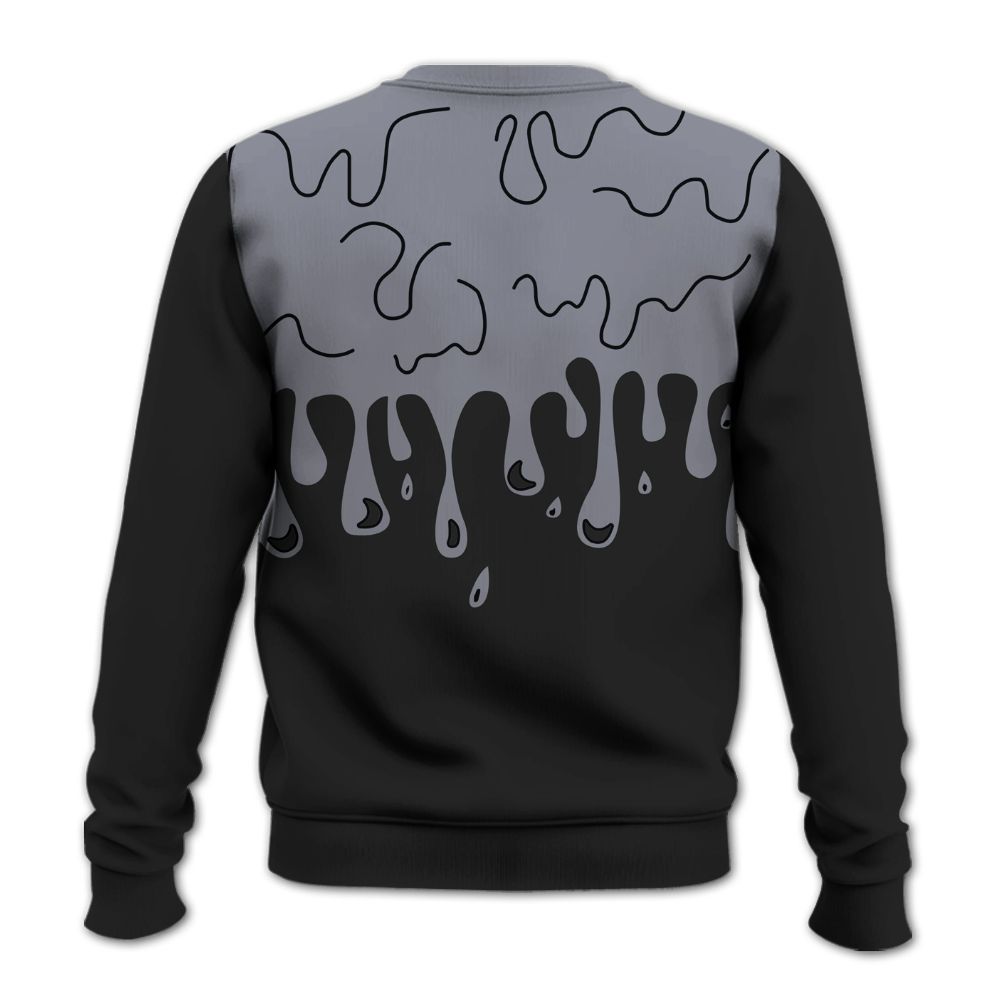 Sweatshirt To Match Retro Black Flint 13s - Snake Trust No One Drip All Over Print