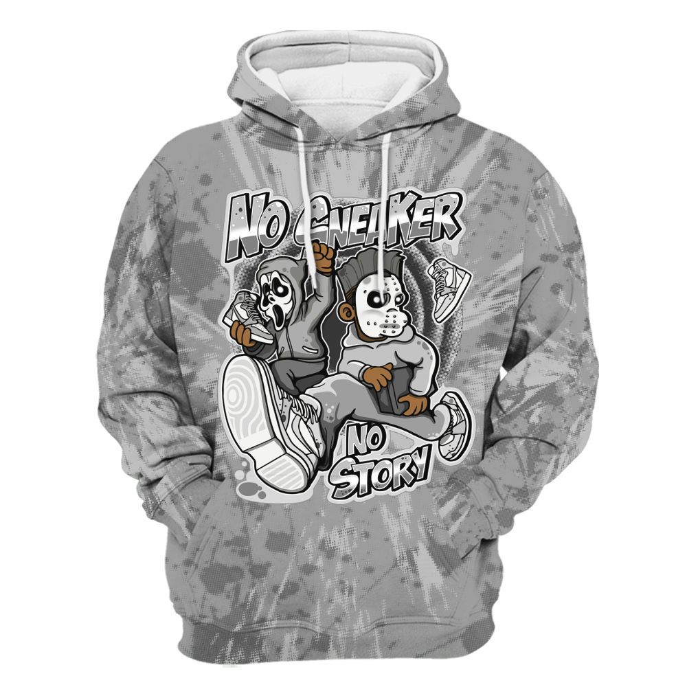 Hoodie To Match Black Wolf Grey 12s - Sneakers Make Story Graphic Luxury All Over Print
