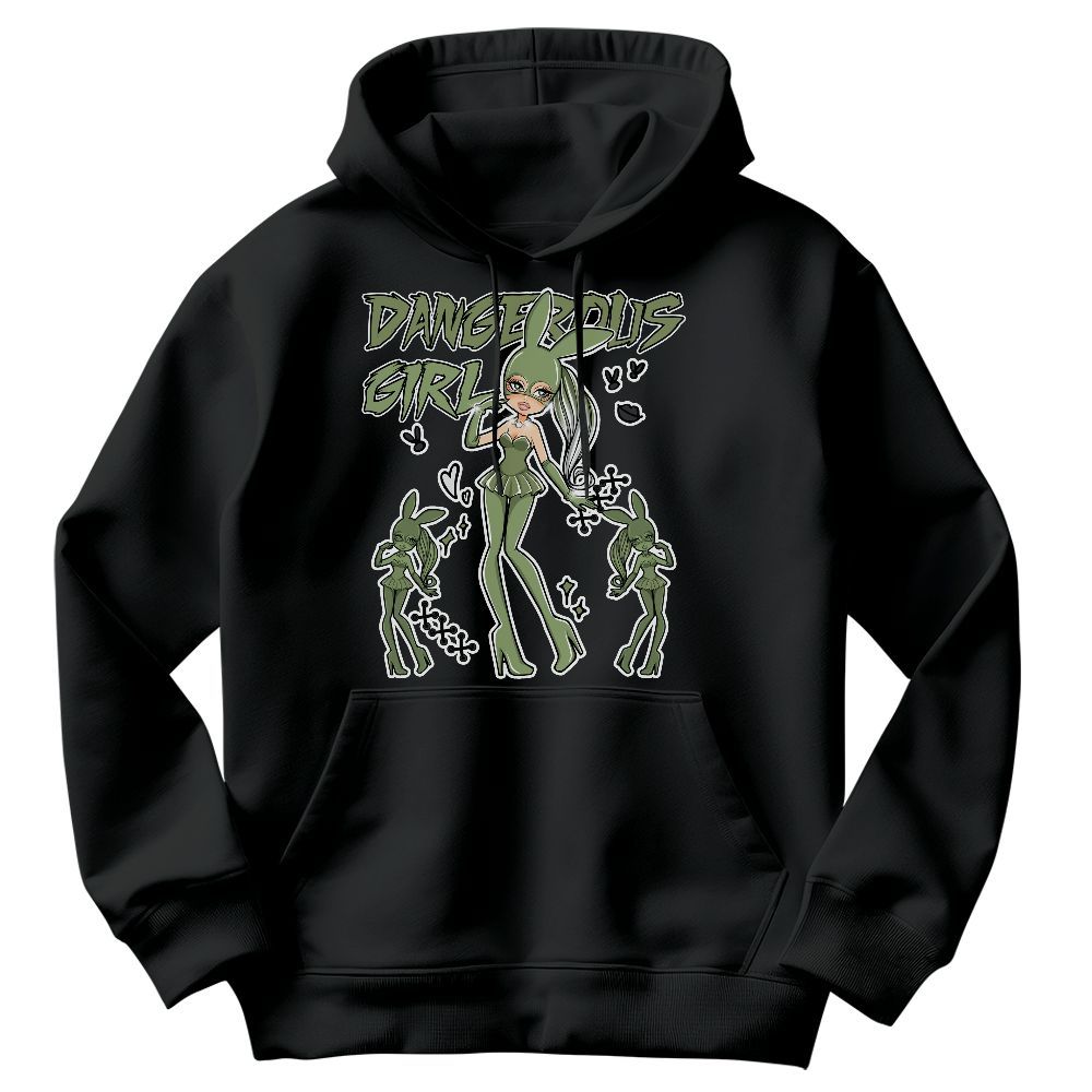 Sweatshirt To Match Oil Green 4s - Dangerous.Girl Graphic