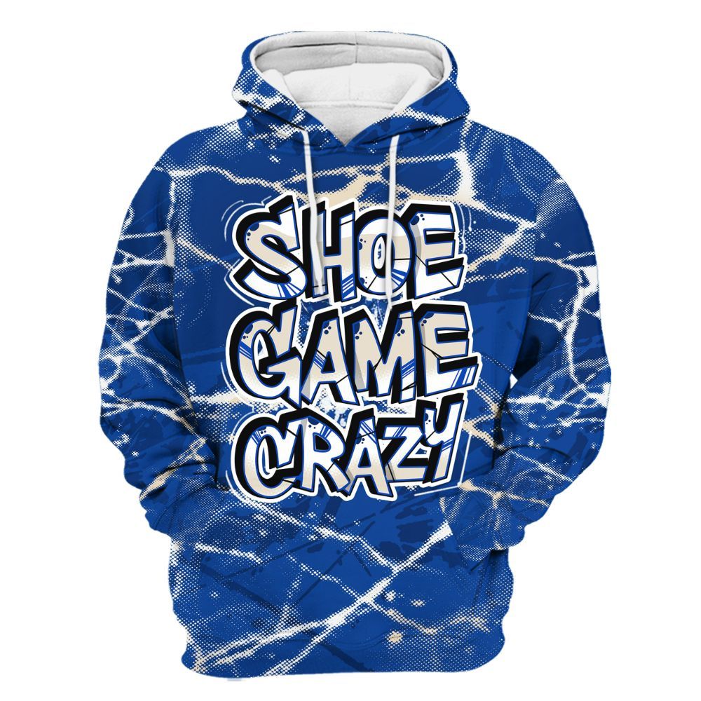 Hoodie To Match Low Game Royal 1s - Shoe Game Crazy Graphic All Over Print