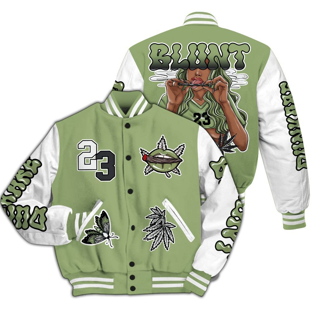Varsity Jacket To Match Oil Green 4s - Bluntz Unique All Over Print