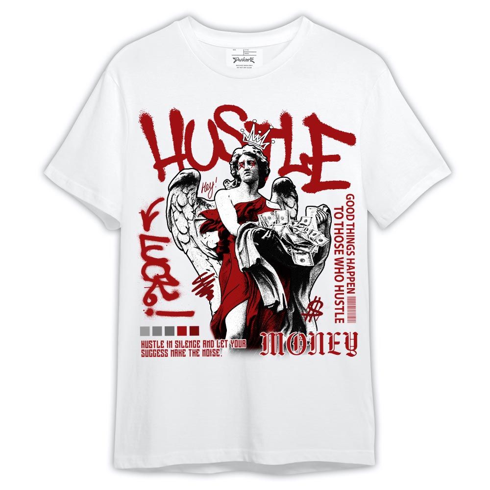 Shirt To Match Red Taxi 12s - Lucky Money Retro Shirt Red Taxi 12s Outfit