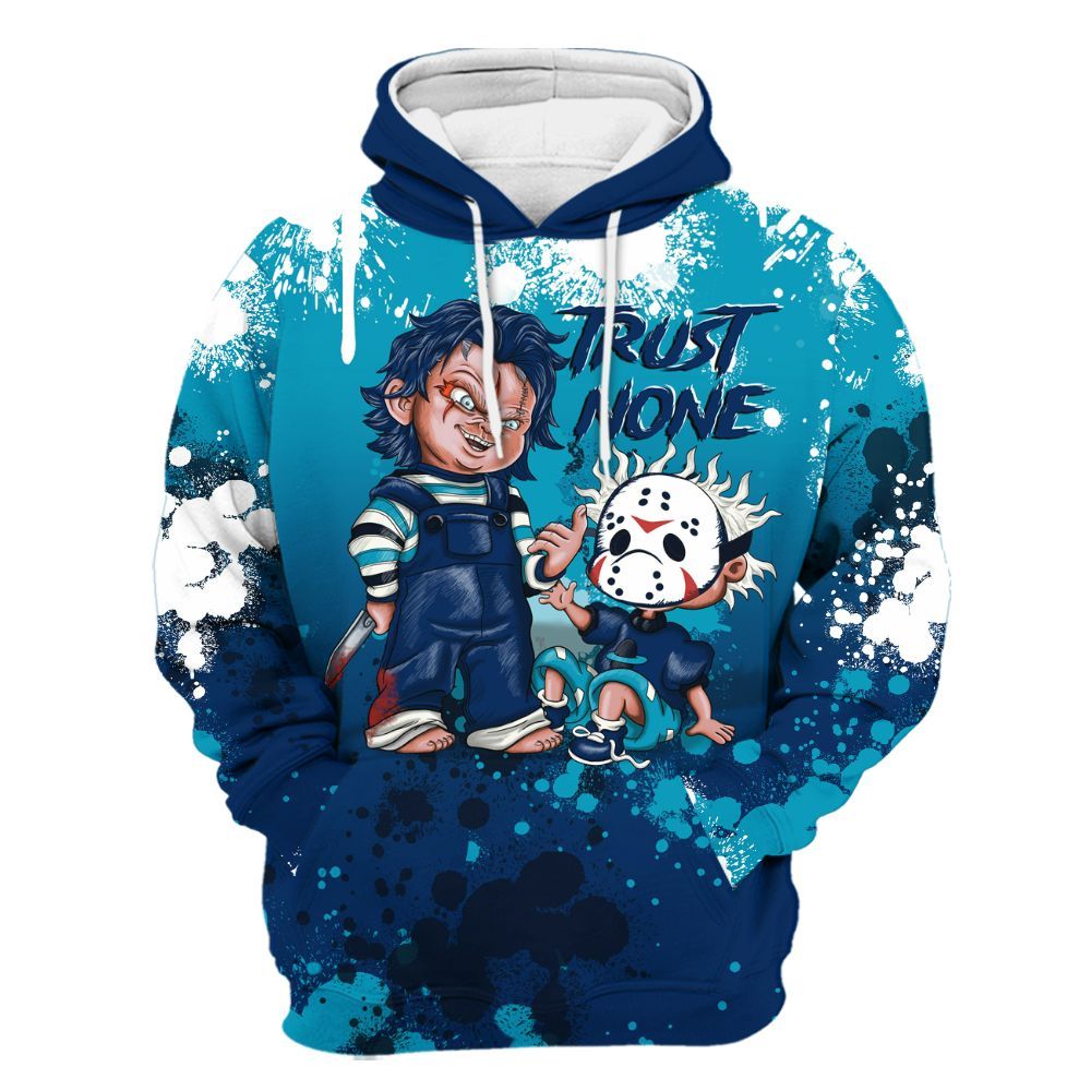 Hoodie To Match Kobe 5 X-Ray - Trust No One Scary All Over Print