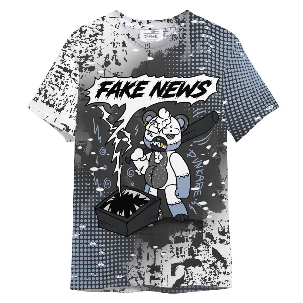 Shirt To Match Reverse Black White 6s - False News Hugz Graphics Shirt Unisex