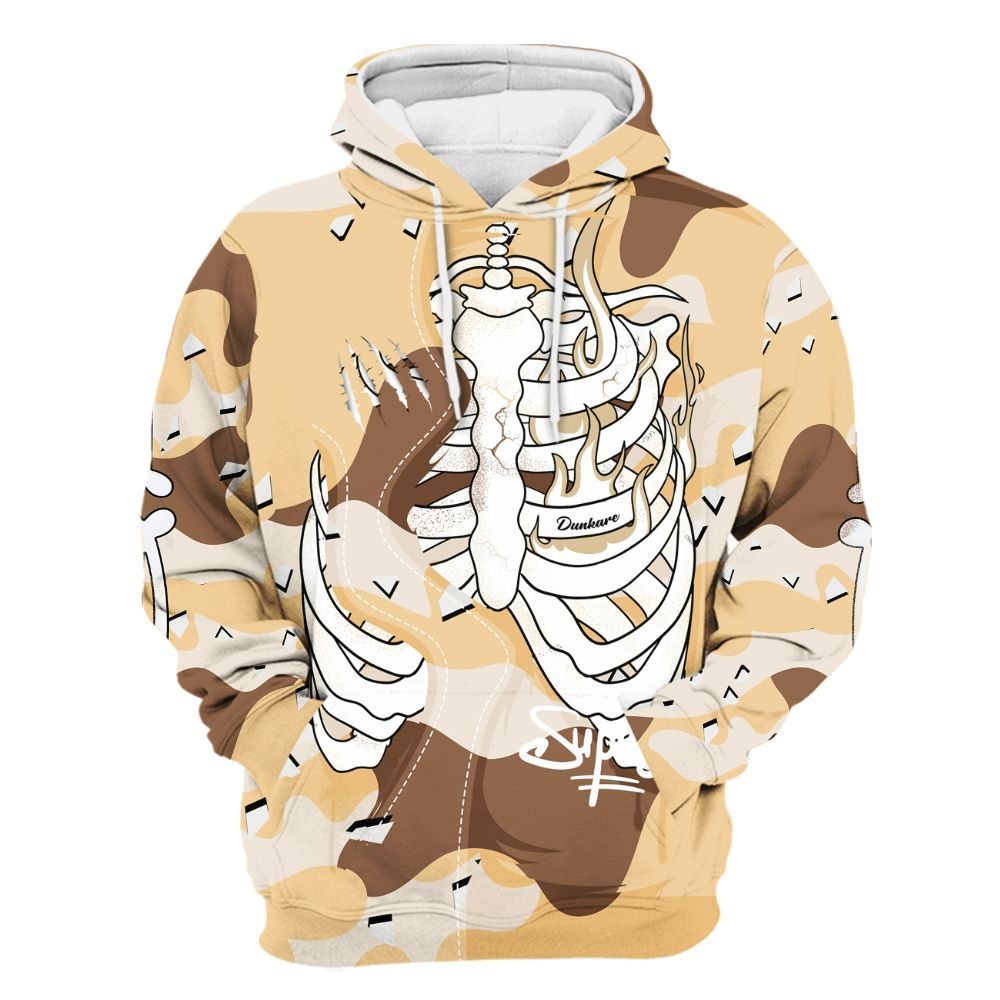 Hoodie To Match Desert Camo 3s - It's The Kick For Me All Over Print