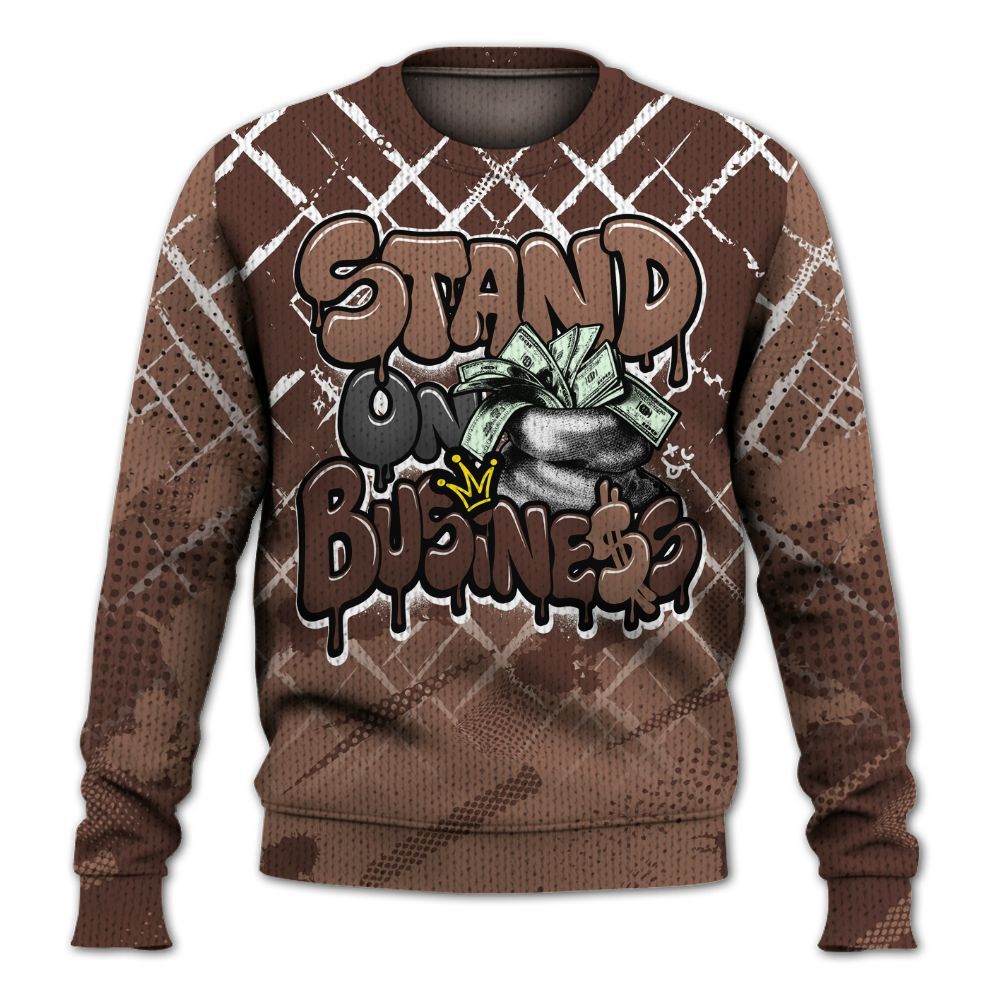 Knitted Sweater To Match KD 4 Christmas - Halftone Stand Business Dripping