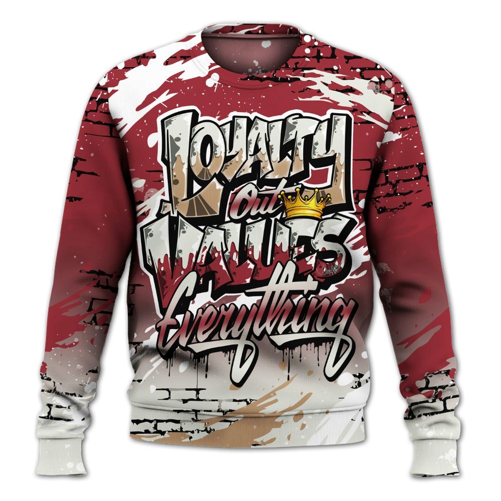 Sweatshirt To Match Chicago 2025 40s Shirt, Values Of Loyalty Drip All Over Print