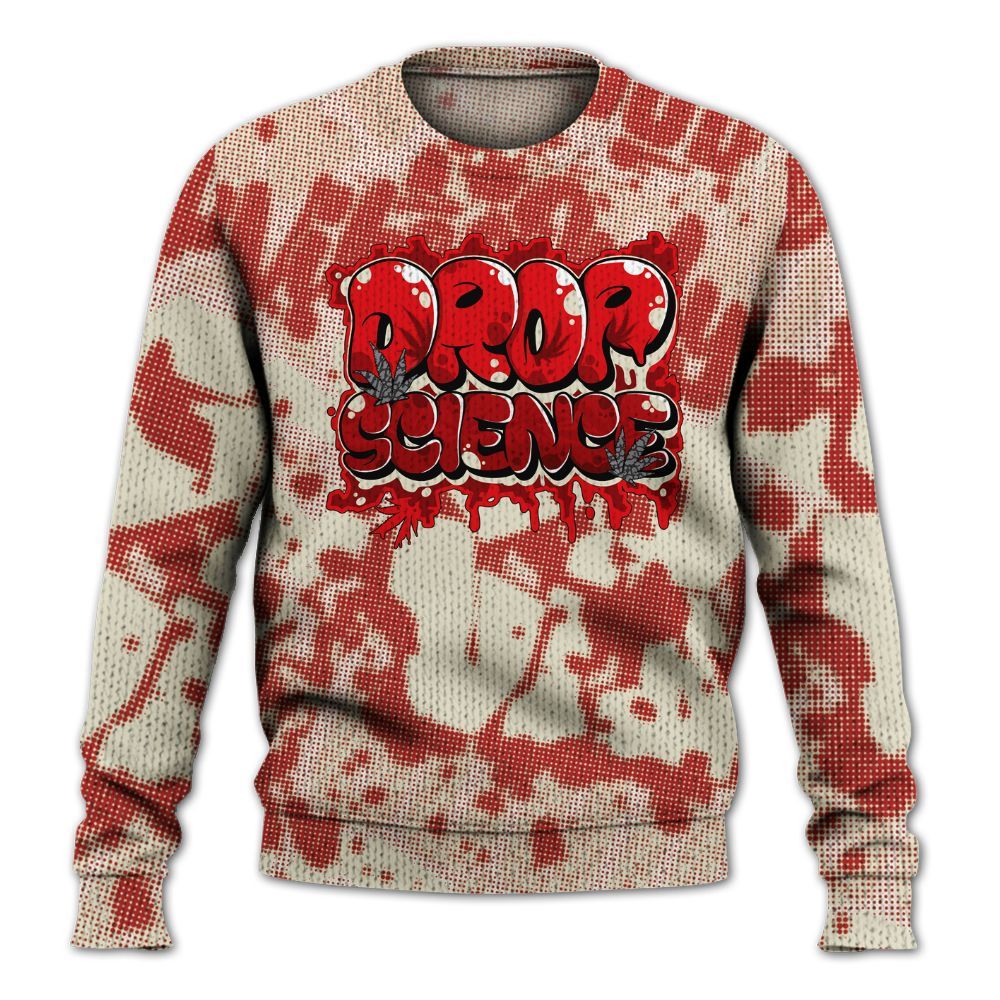 Knitted Sweater To Match Cement Grey 3s - Drop Science Street