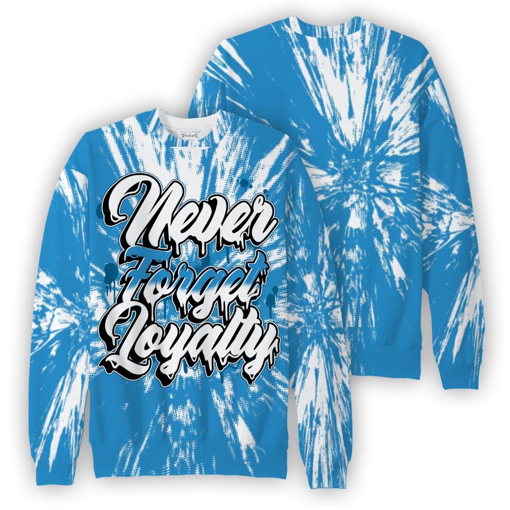 Sweatshirt To Match Powder Blue 9s Sweatshirt - Never Forget Loyalties Graphic Hiding Sweatshirt Unisex