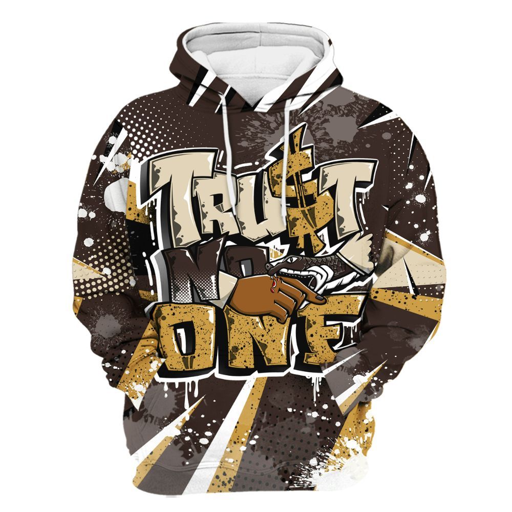 Hoodie To Match 2025 Retro Earth 5s - Poly Trust No One Dripping All Over Print