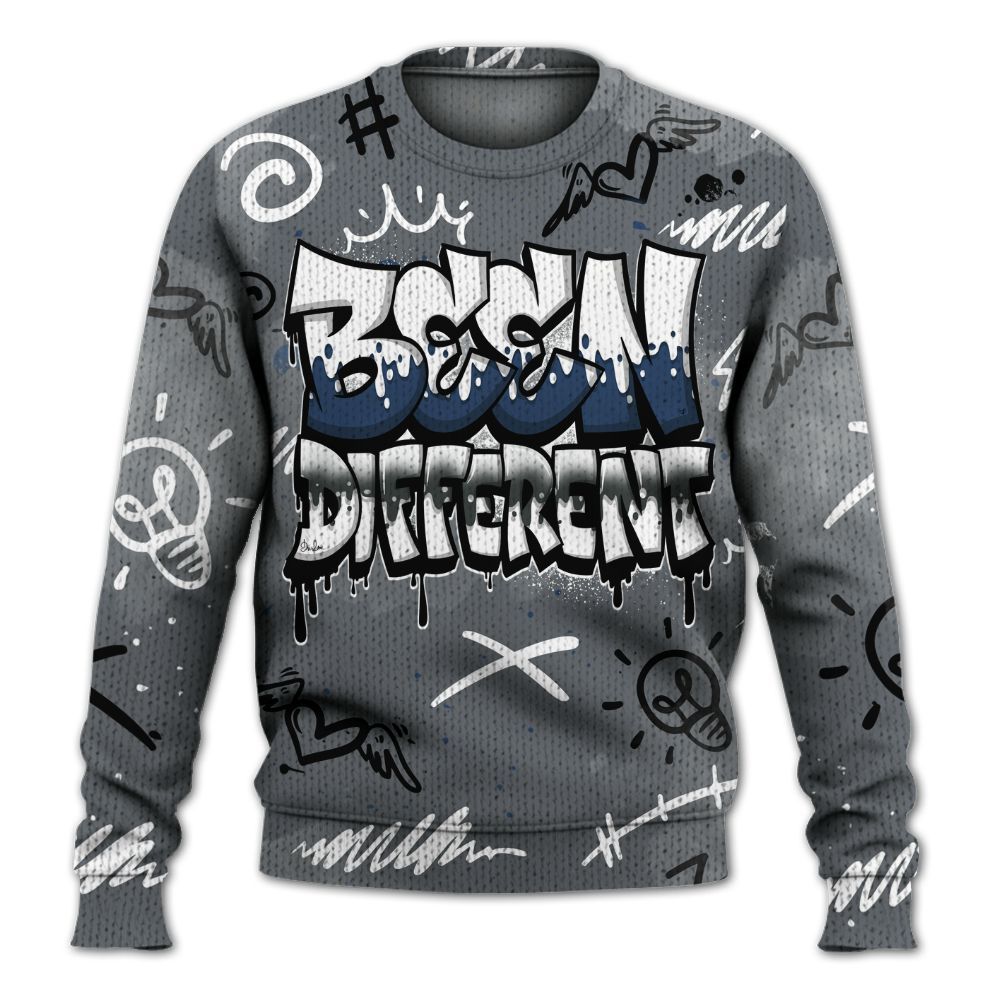 Sweater To Match Flint Grey 9s - Drip Been Di2ferent Graphic