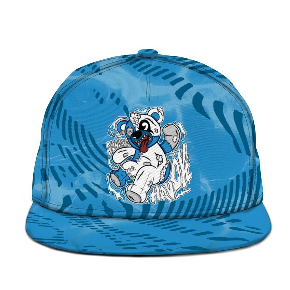 Snapback To Match Powder Blue 9s - Havok Bear Graphic
