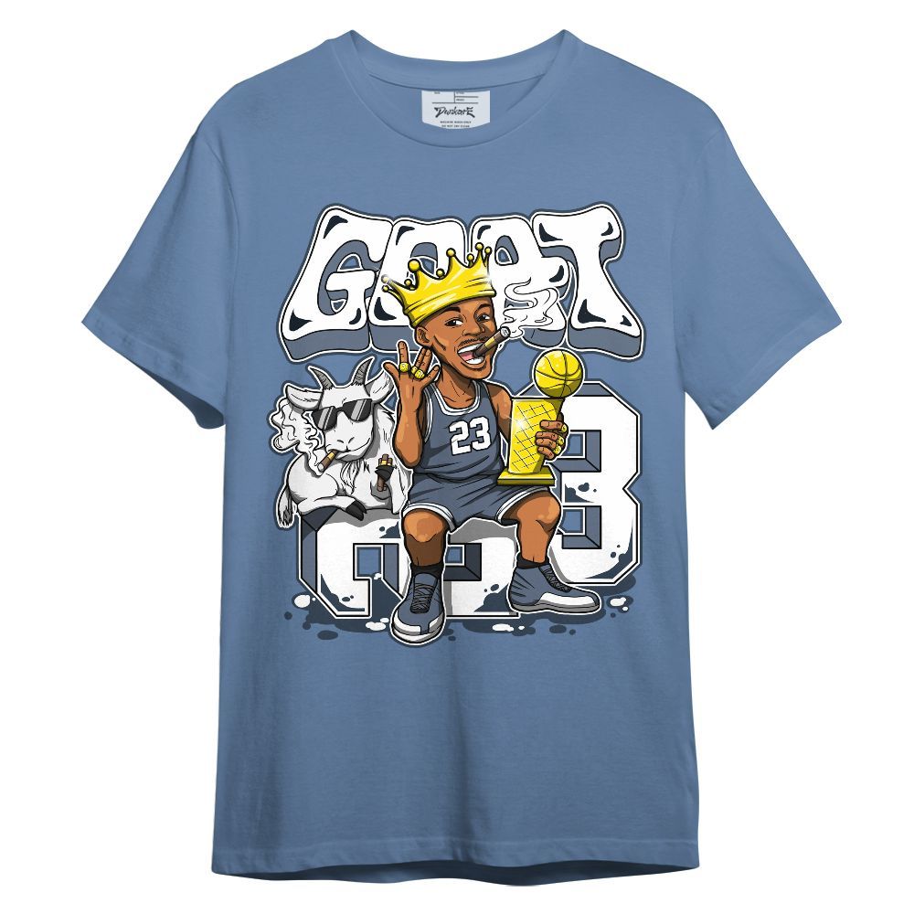Shirt To Match Low Diffused Blue 11s - G.O.A.T Number 23 Unisex Shirt