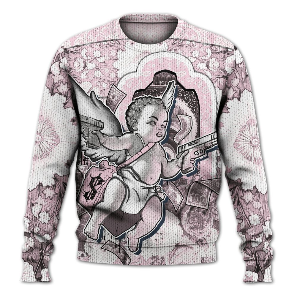 Knitted Sweater To Match Orchid 4s - Angel Money Bag