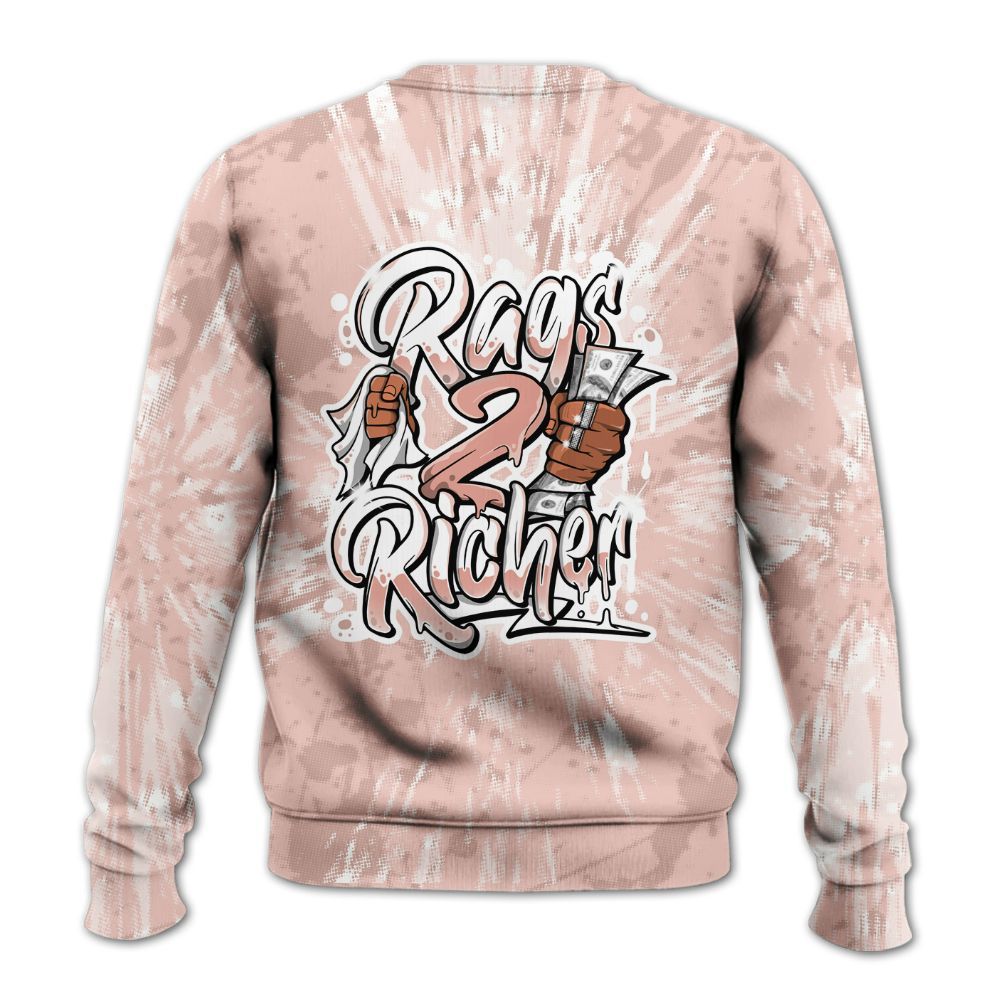Sweatshirt To Match Low Legend Pink 11s - Rag 2 Rich Graphic Luxury All Over Print