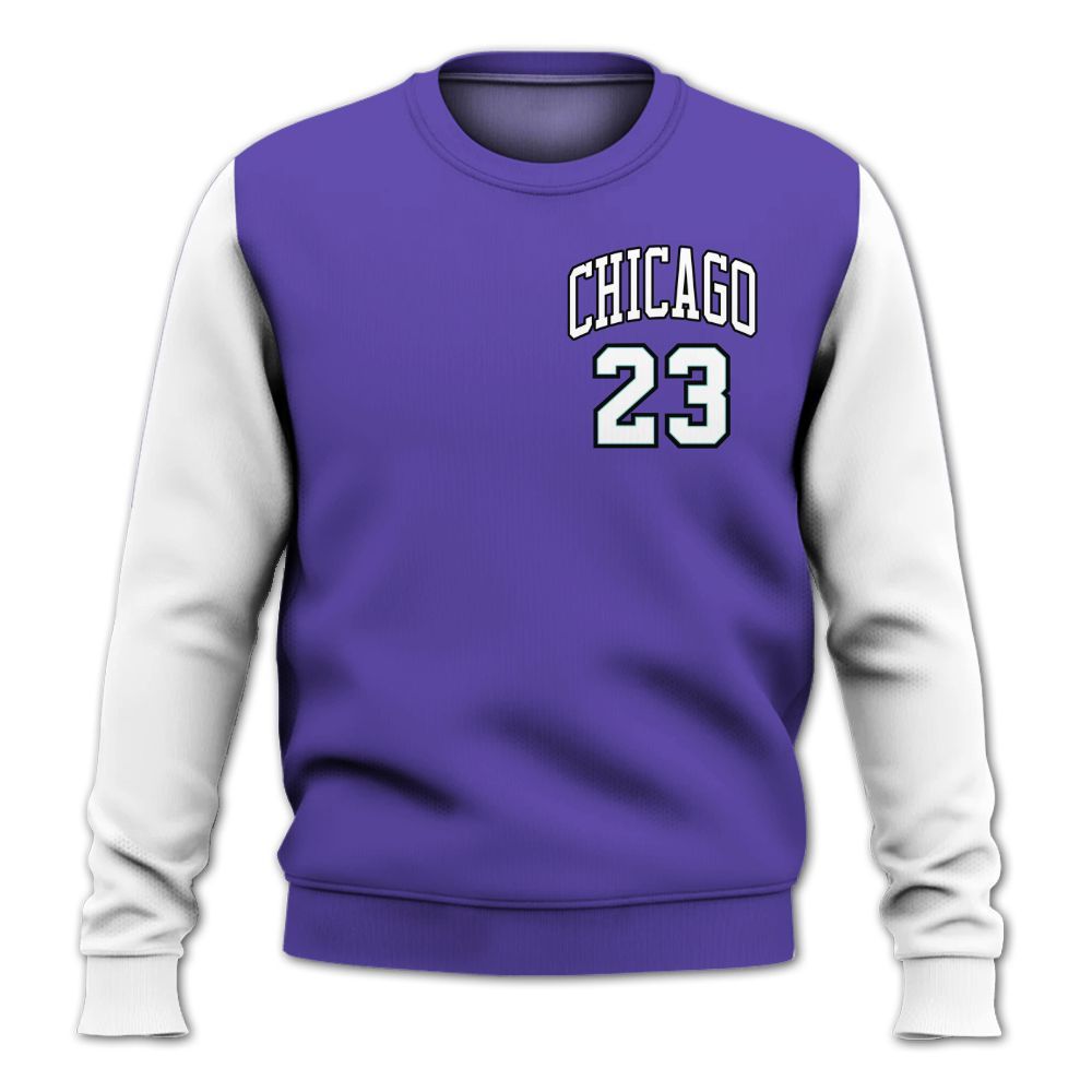 Sweatshirt To Match Low Hornets 1s - Custom Name Chicago 23 All Over Print