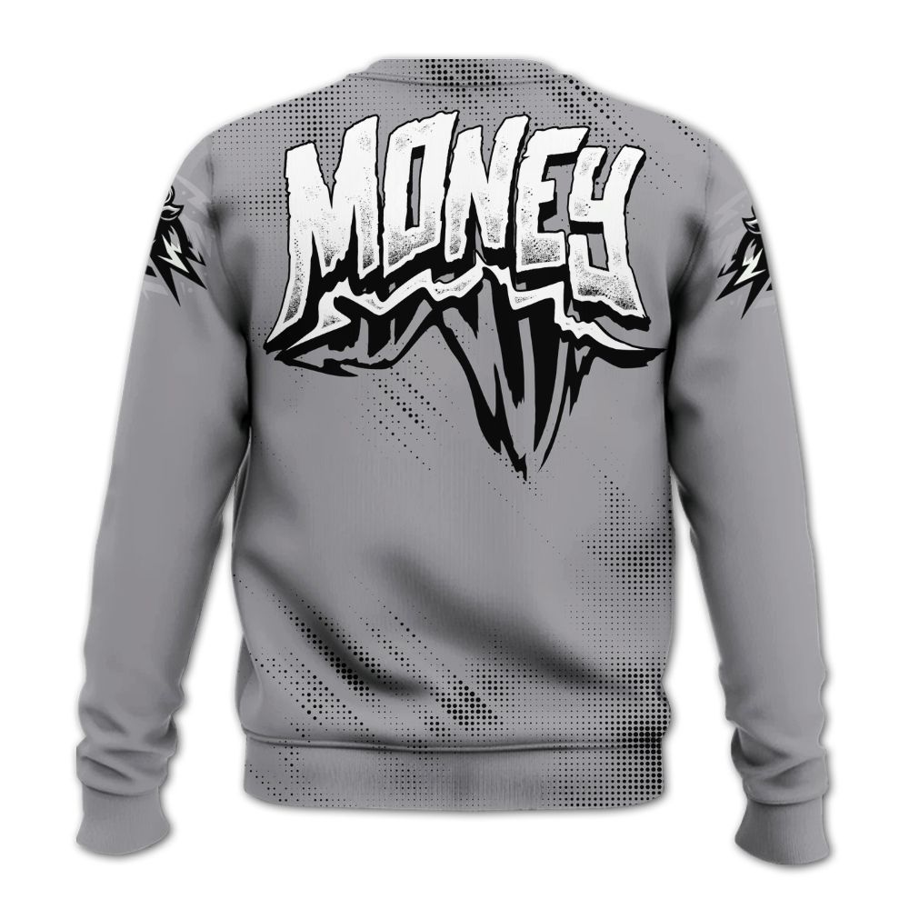 Sweatshirt To Match Cement Grey 3s - Hustle Make Money All Over Print