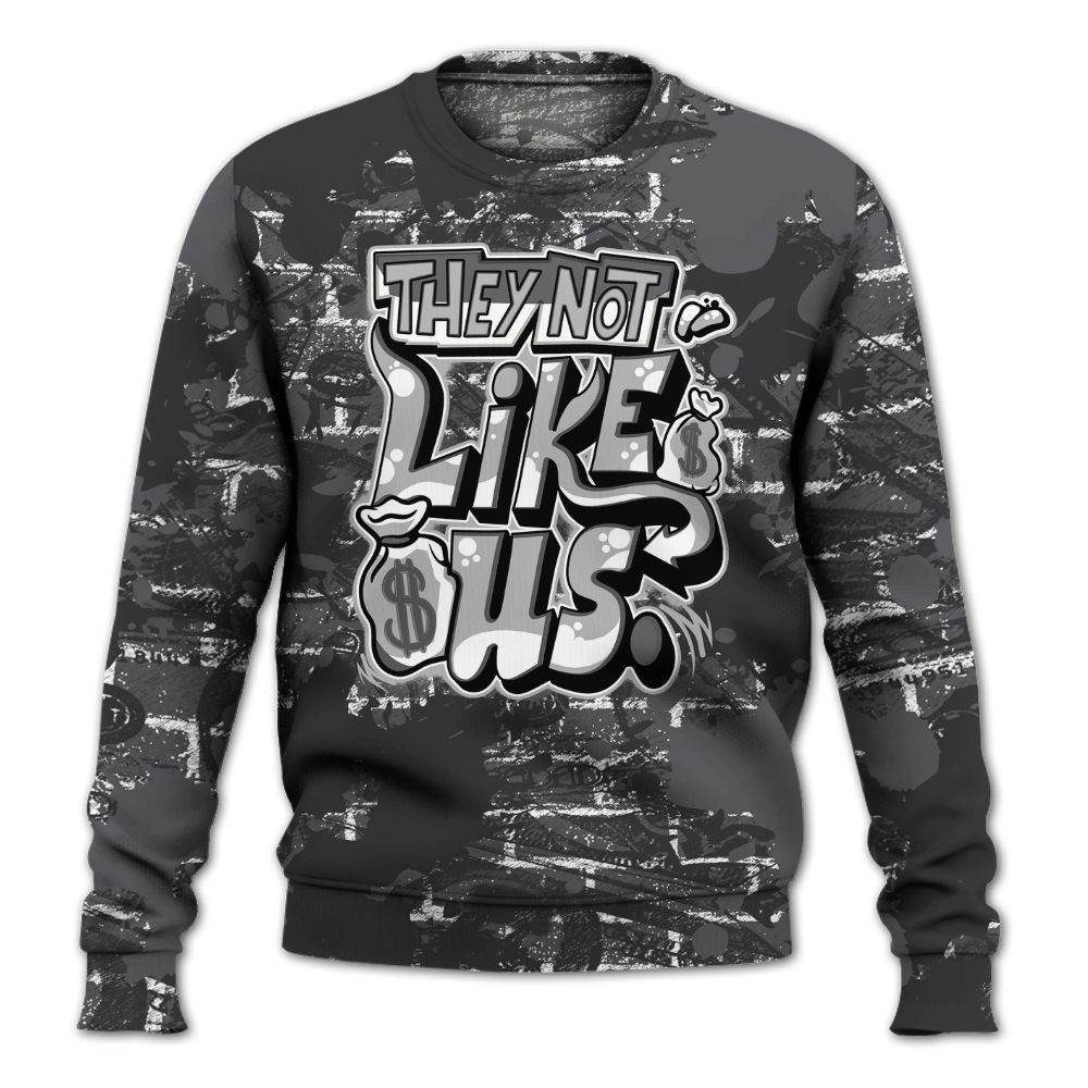 Sweatshirt To Match White Thunder 4s - Dislike Us Graphic Street Art All Over Print