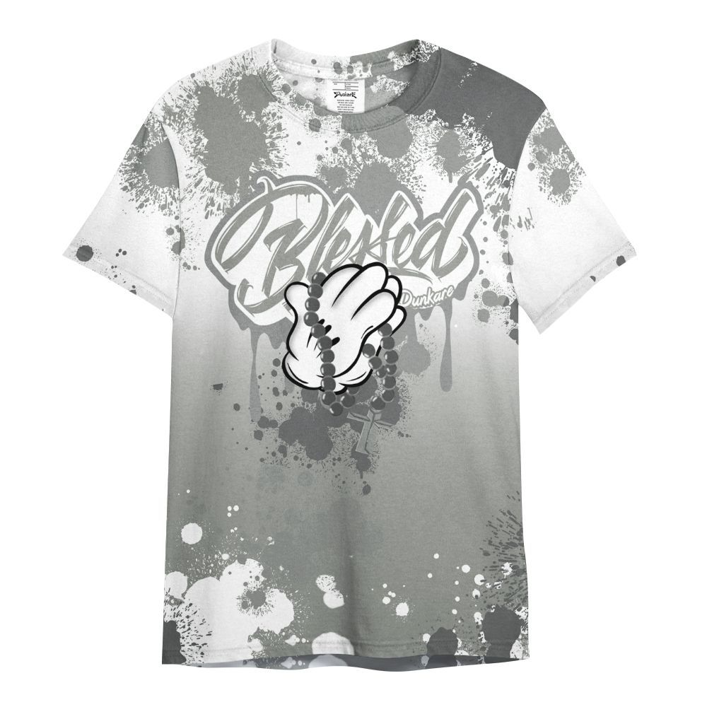 Shirt To Match Paris Cement Grey 4s - God Blessed Dripping All Over Print