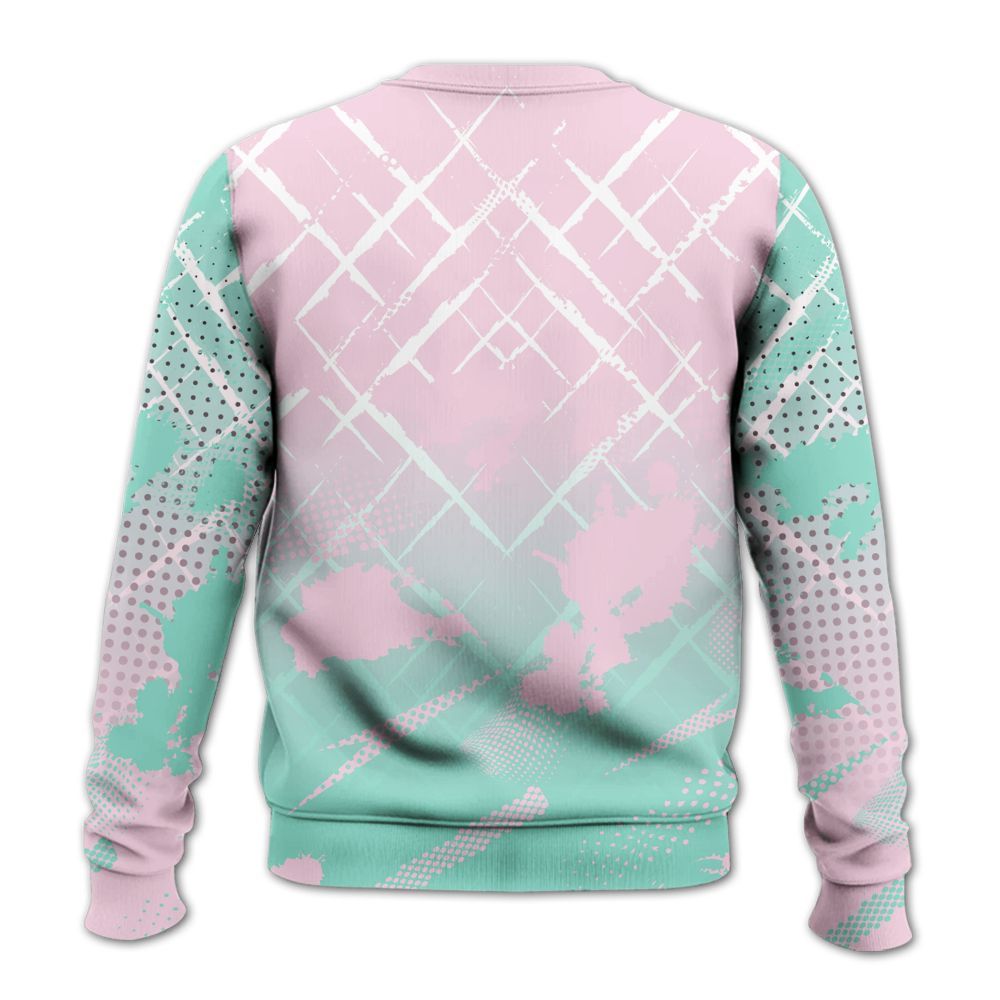 Sweatshirt To Match Retro Easter 5s - Halftone Stand Business Dripping All Over Print
