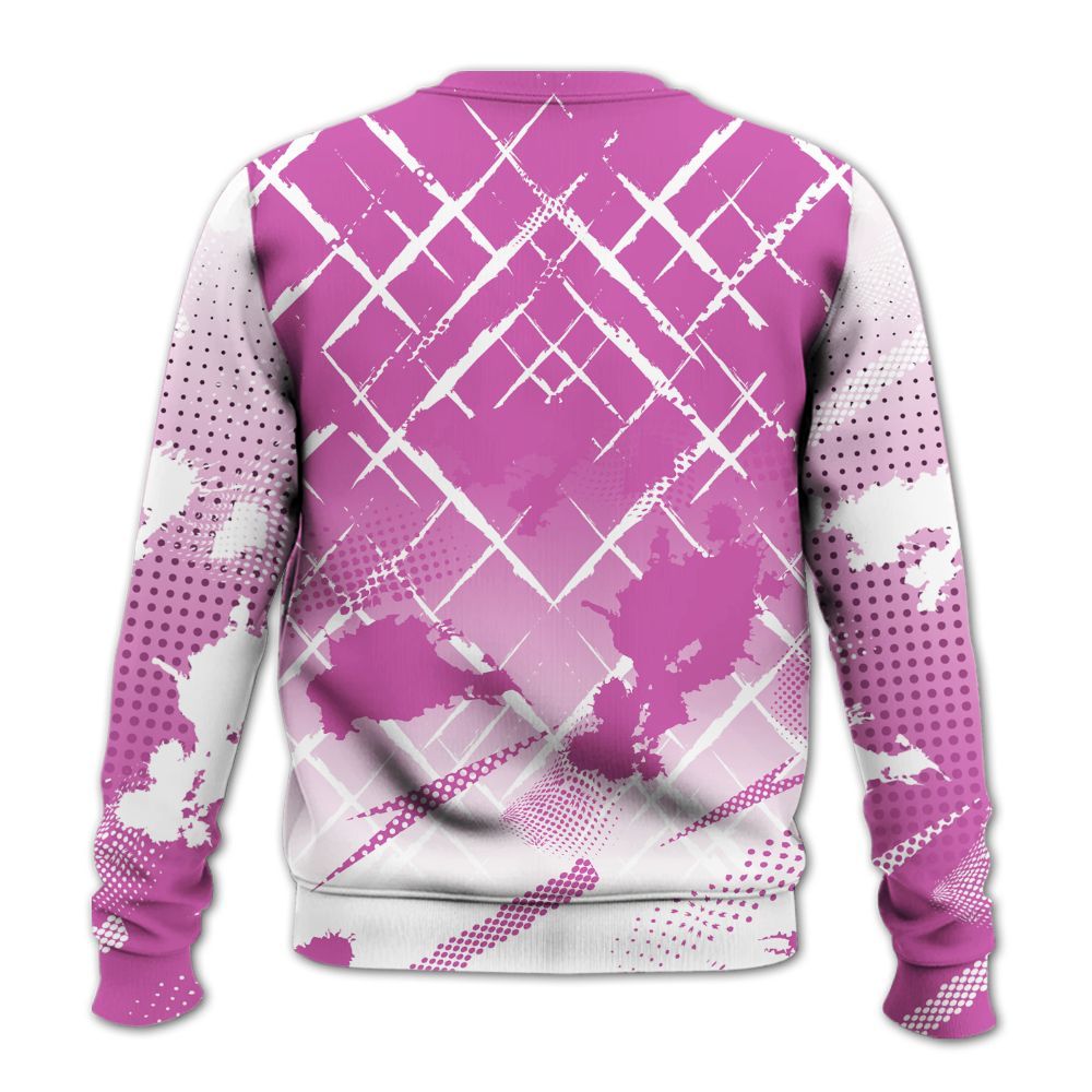 Sweatshirt To Match Hyper Violet 4s - Halftone Stand Business Dripping All Over Print