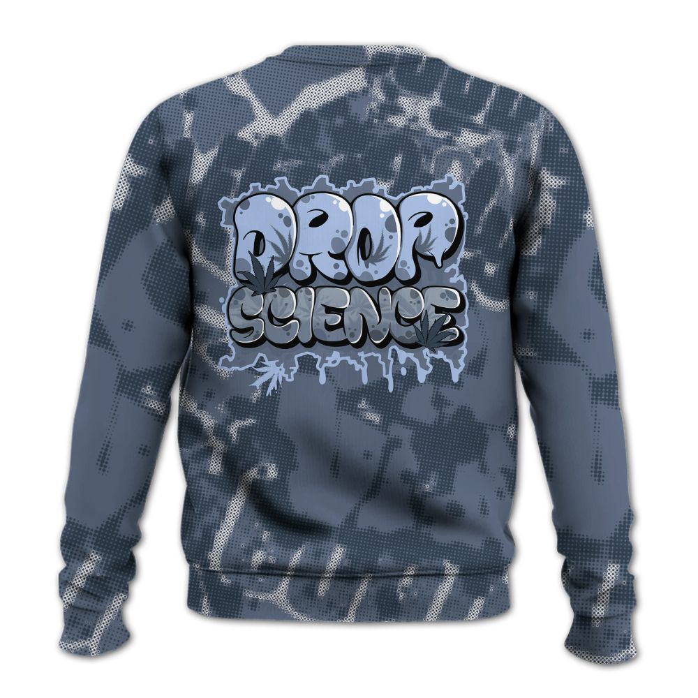 Sweatshirt To Match Low Diffused Blue 11s - Drop Science Street All Over Print