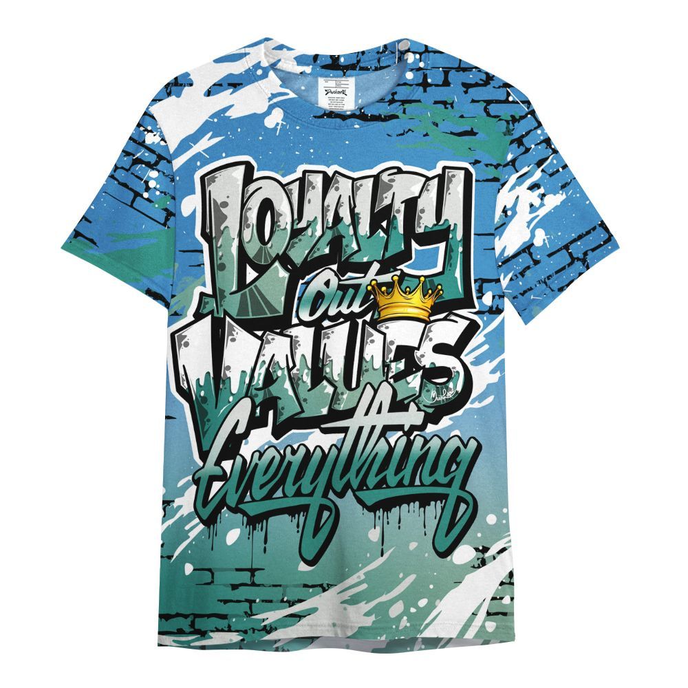 Shirt To Match Low Carolina 17s - Values Of Loyalty Drip All Over Print