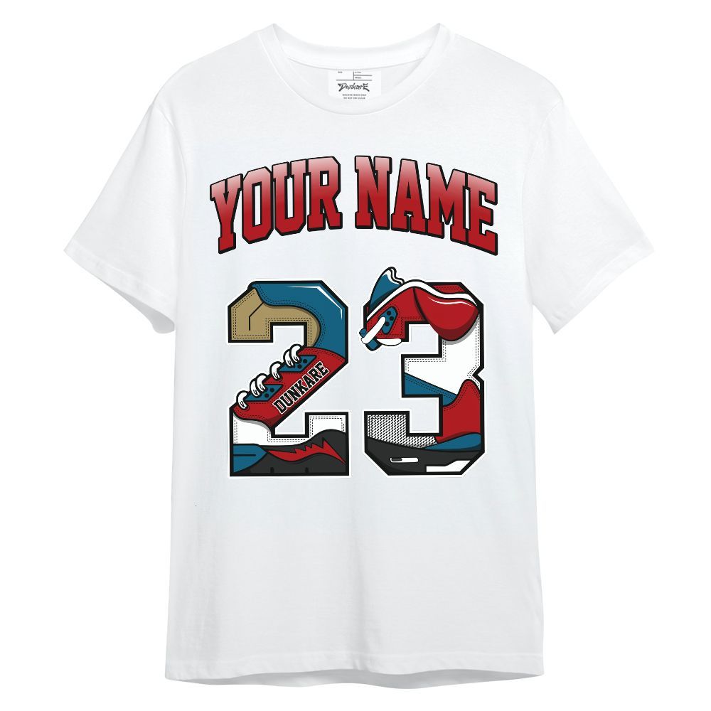 Shirt To Match OG Varsity Red 17s - Custom Name Number 23 5s Unisex Shirt