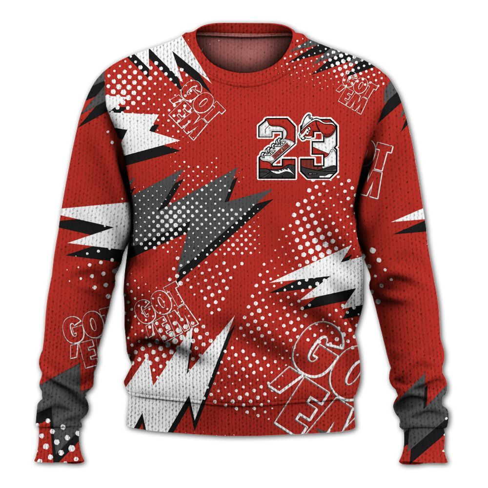 Knitted Sweater To Match Dunk Low St. Johns - Custom Name Number 23 5s