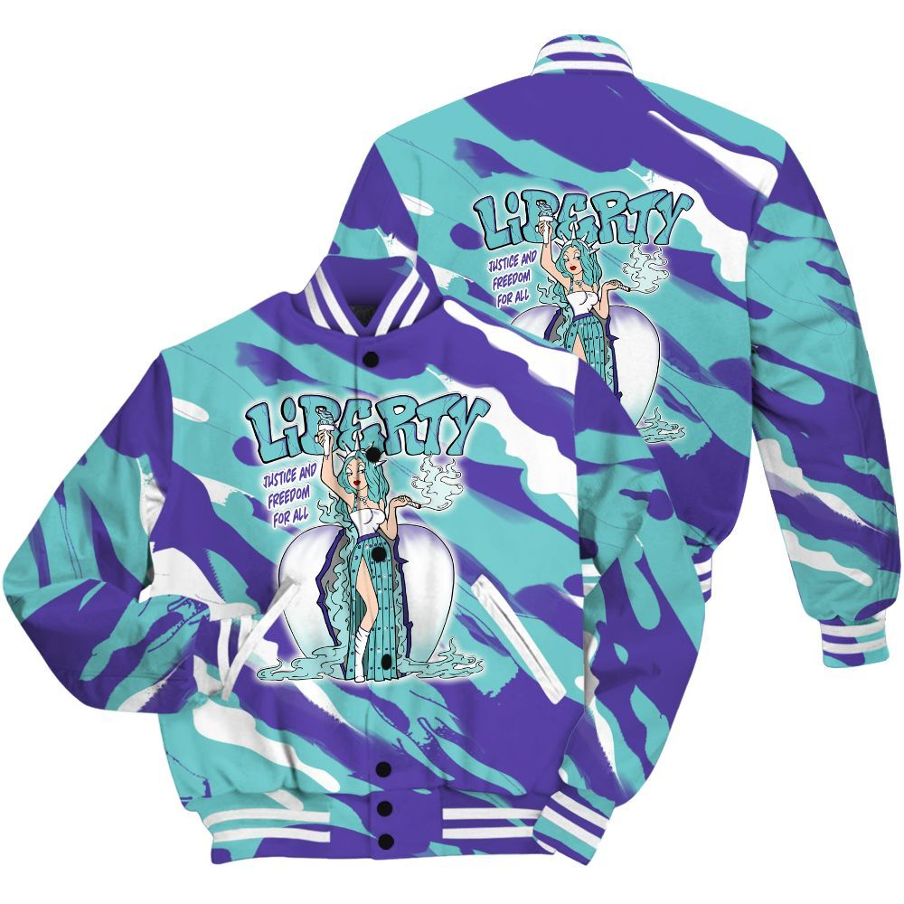 Varsity Jacket To Match Low Hornets 1s Shirt - Midwest Cartoon Colored All Over Print