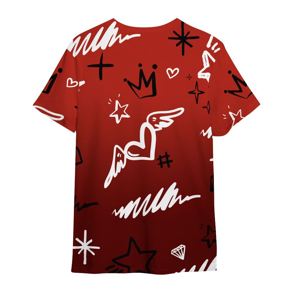 Shirt To Match SP Firewood Orange 4s - Rise Shine Hustle Grind All Over Print