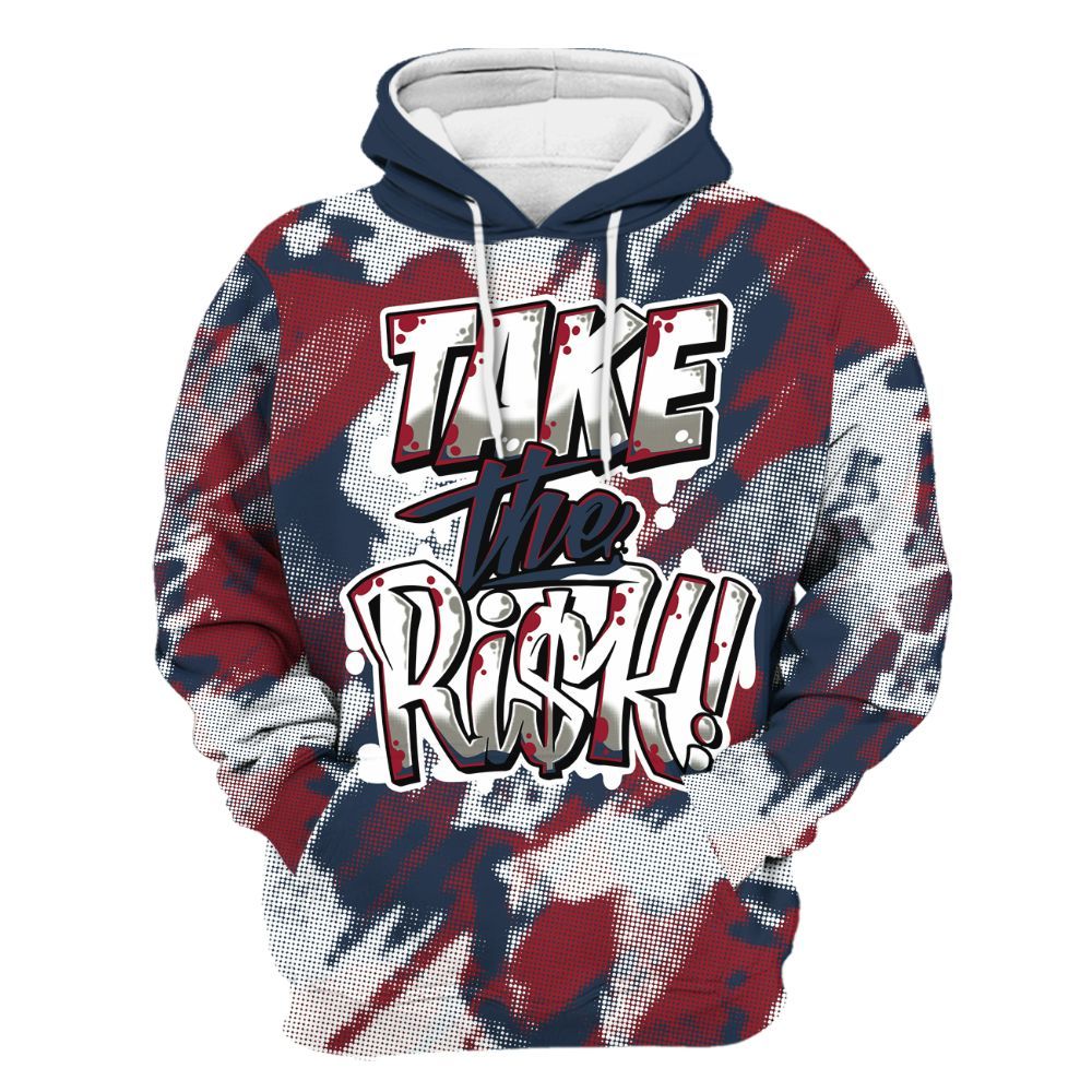 Hoodie To Match Navy Blue 2024 6s - Take Risks Abstract All Over Print