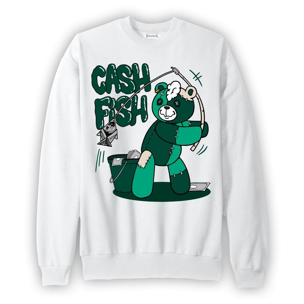 Sweatshirt To match Oxidized Green 4s Sweatshirt - Moneys Fish Hugz Graphic