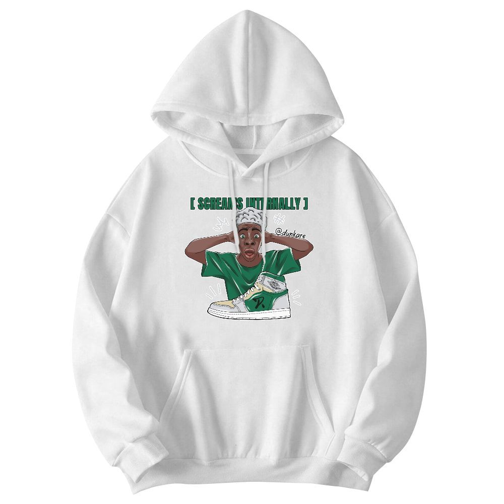 Sweatshirt To Match Pine Green 4s - Scream Internally Graphic