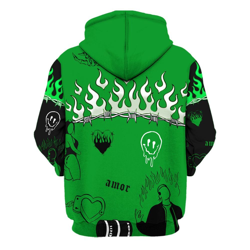 Hoodie To Match Green Spark CJ1 T-Rex - Snake Trust No One All Over Print