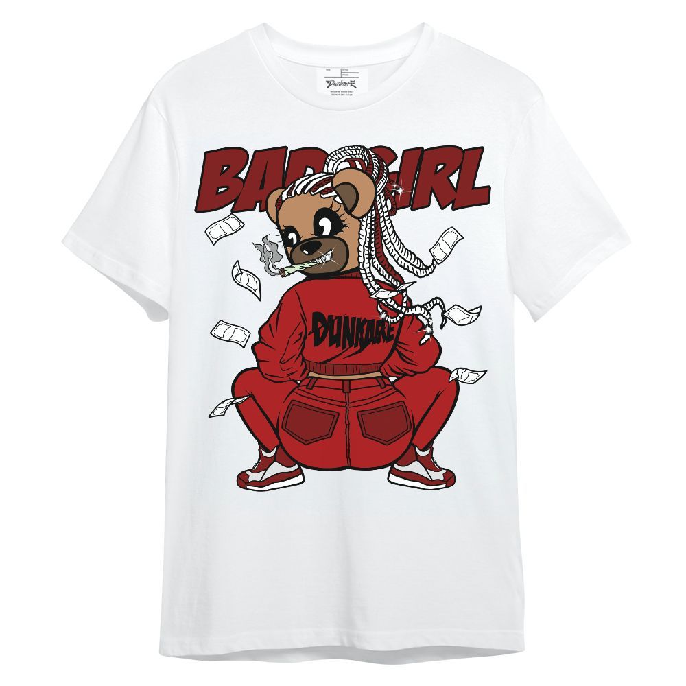 Shirt To Match Red Taxi 12s - Rebellious Girl Bear Unisex Shirt