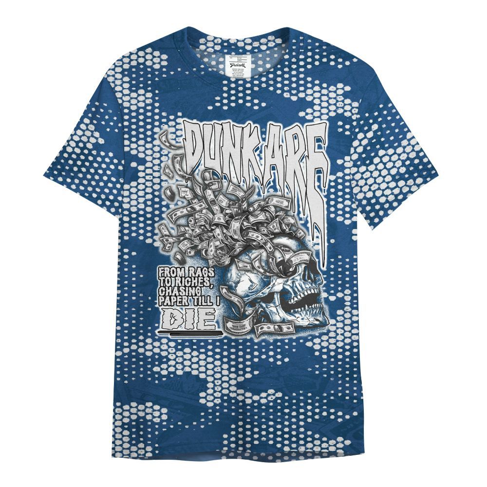 Shirt To Match High OG Midnight Navy 1s - From Rags To Riches All Over Print