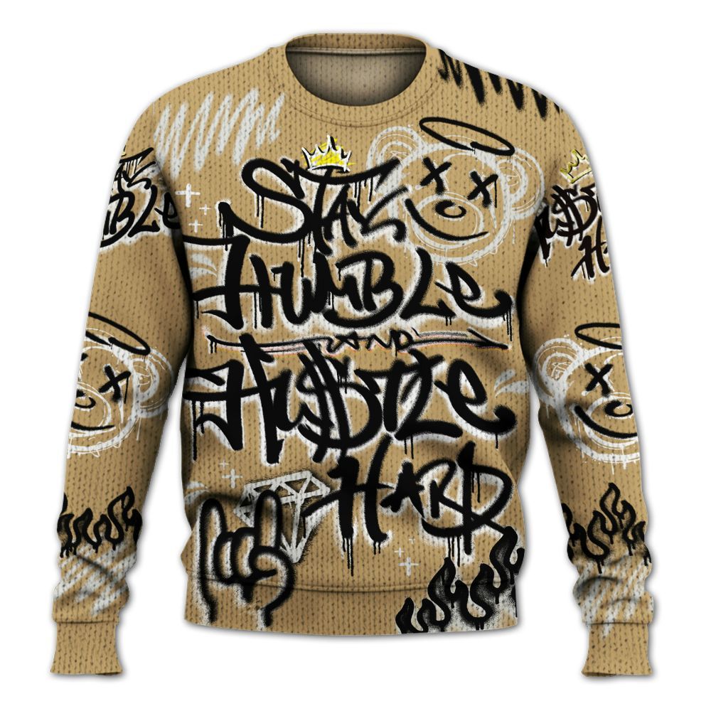 Knitted Sweater To Match Black LD 1000 - Humble Drip Streetwear Graffity
