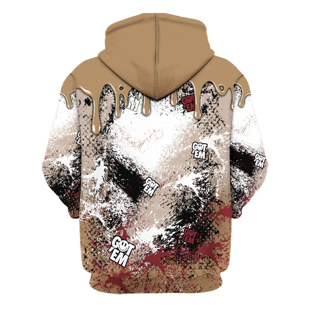 Hoodie To Match Kobe 4 Gold Medal - Dripping 23 Drip All Over Print