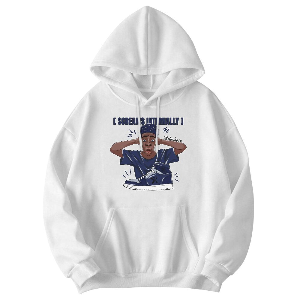 Sweatshirt To Match Midnight Navy 11s - Scream Internally Graphic