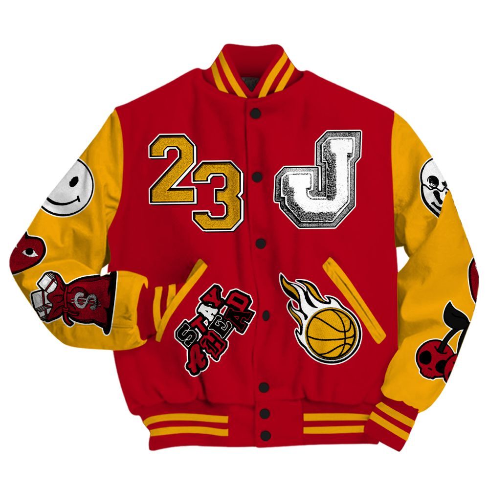Varsity Jacket To Match Cardinal 7s - Hustles Money Number 23 All Over Print