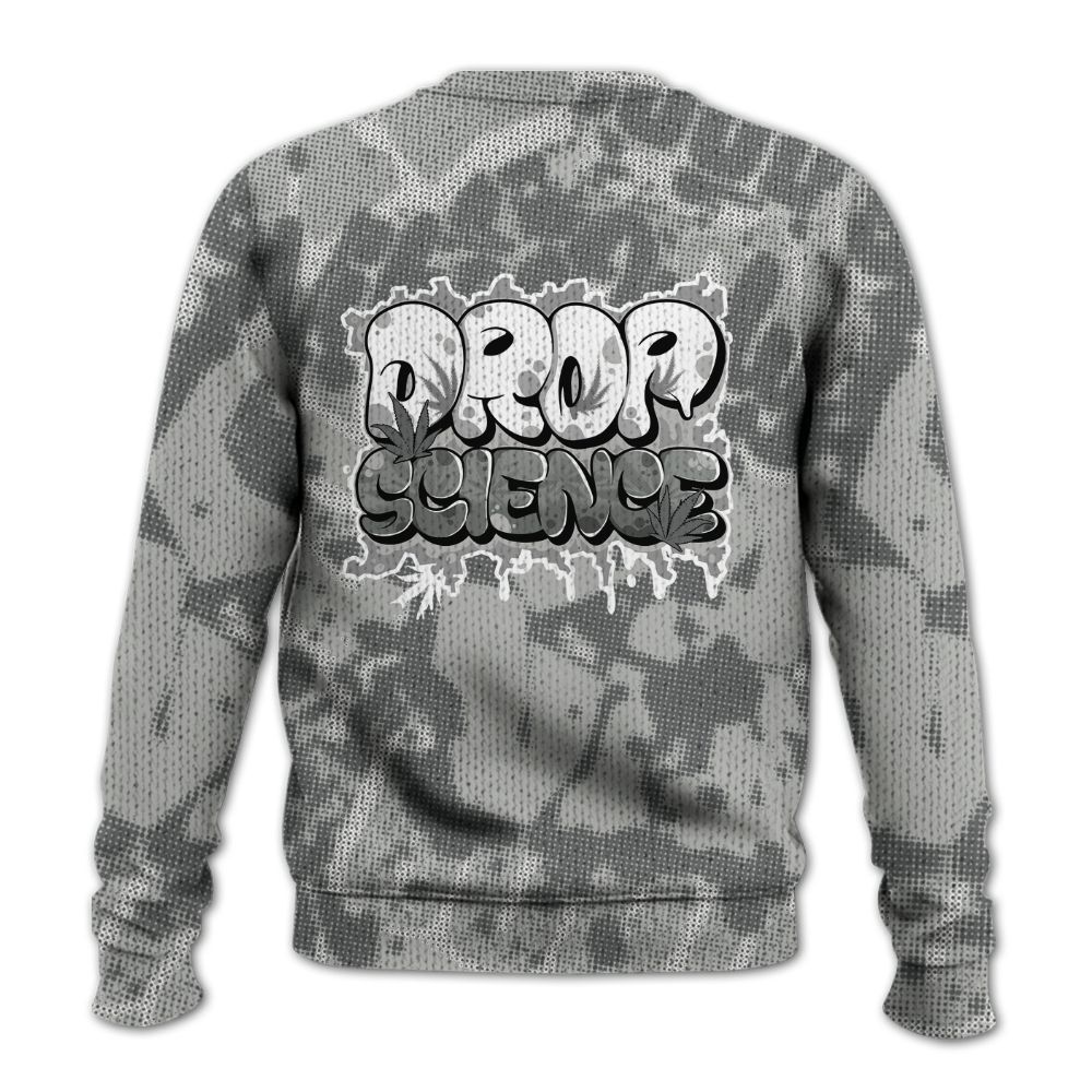 Knitted Sweater To Match Paris Cement Grey 4s - Drop Science Street