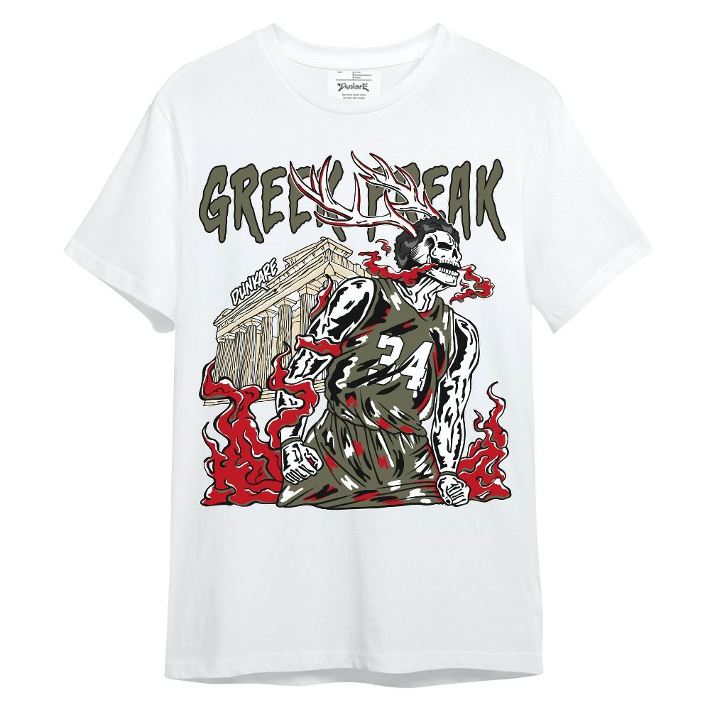 Shirt To Match Low OG Medium Olive 1s - Greek Freaks Skeleton Shirt Unisex Outfit Unisex Shirt