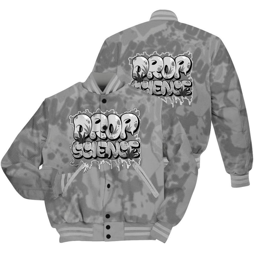 Varsity Jacket To Match Black Wolf Grey 12s Shirt - Drop Science Street All Over Print