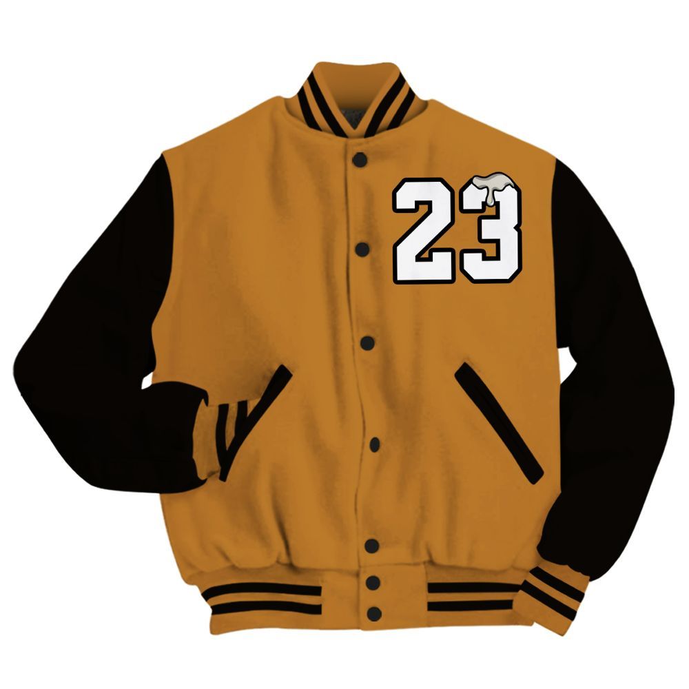 Varsity Jacket To Match Air Max Plus Sunset Swarovski - Custom Name Number 23 Drip All Over Print
