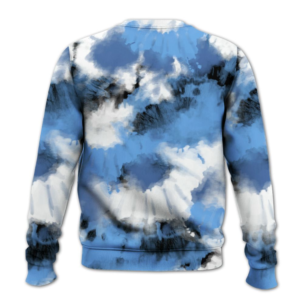 Sweatshirt To Match University Blue 6s - Tie Dye FK Around Find Out All Over Print