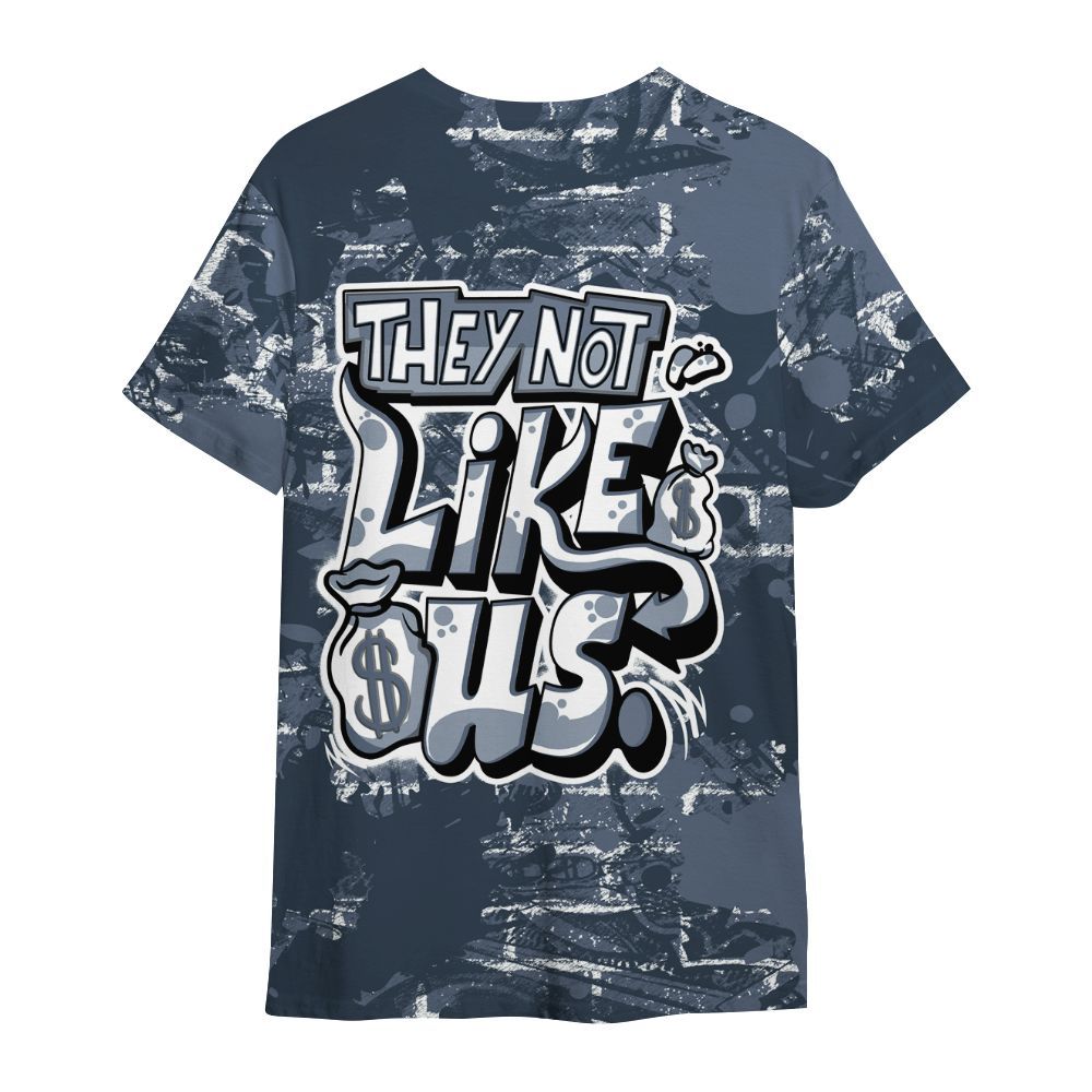 Shirt To Match Low Diffused Blue 11s - Dislike Us Graphic Street Art All Over Print